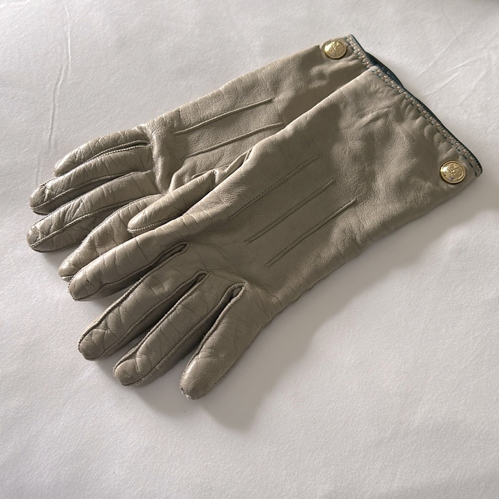 Coach leather gloves